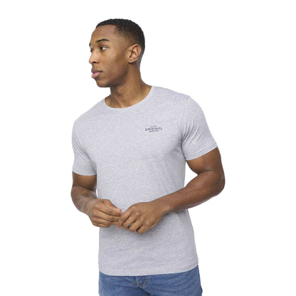 Black-Grey-White - Side - Crosshatch Mens Basicstandard T-Shirt (Pack of 5)
