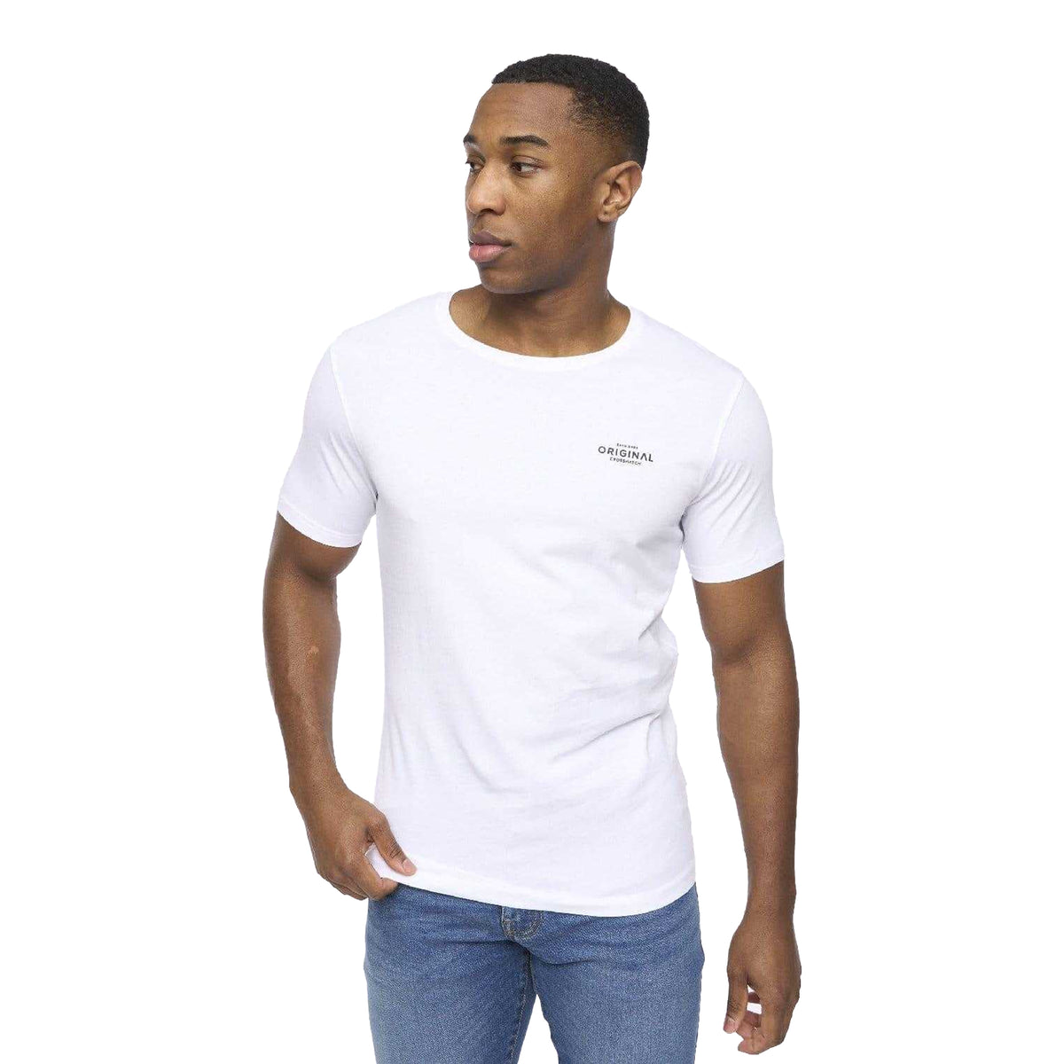 Black-Grey-White - Pack Shot - Crosshatch Mens Basicstandard T-Shirt (Pack of 5)