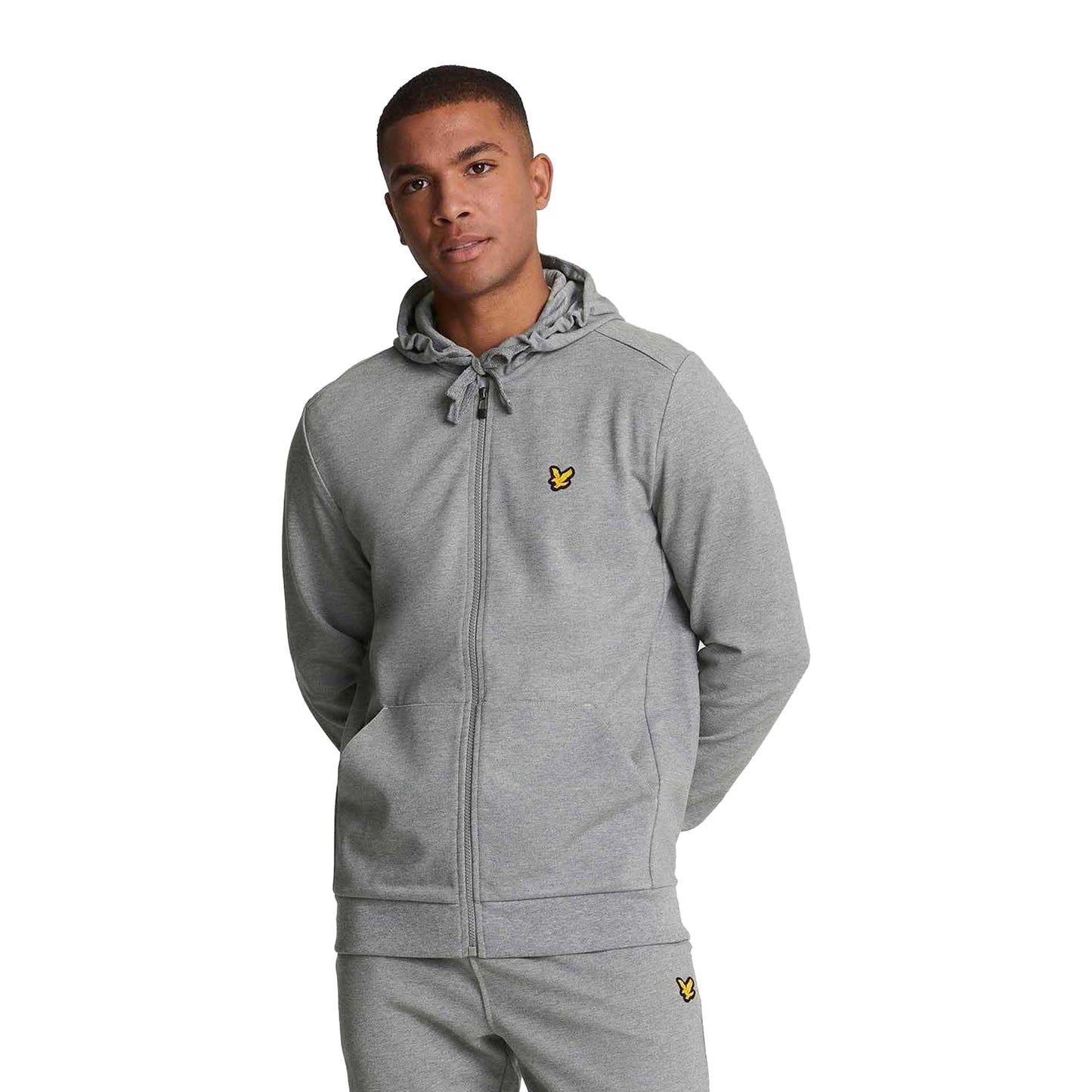 Grey - Lifestyle - Lyle & Scott Mens Sports Full Zip Hoodie