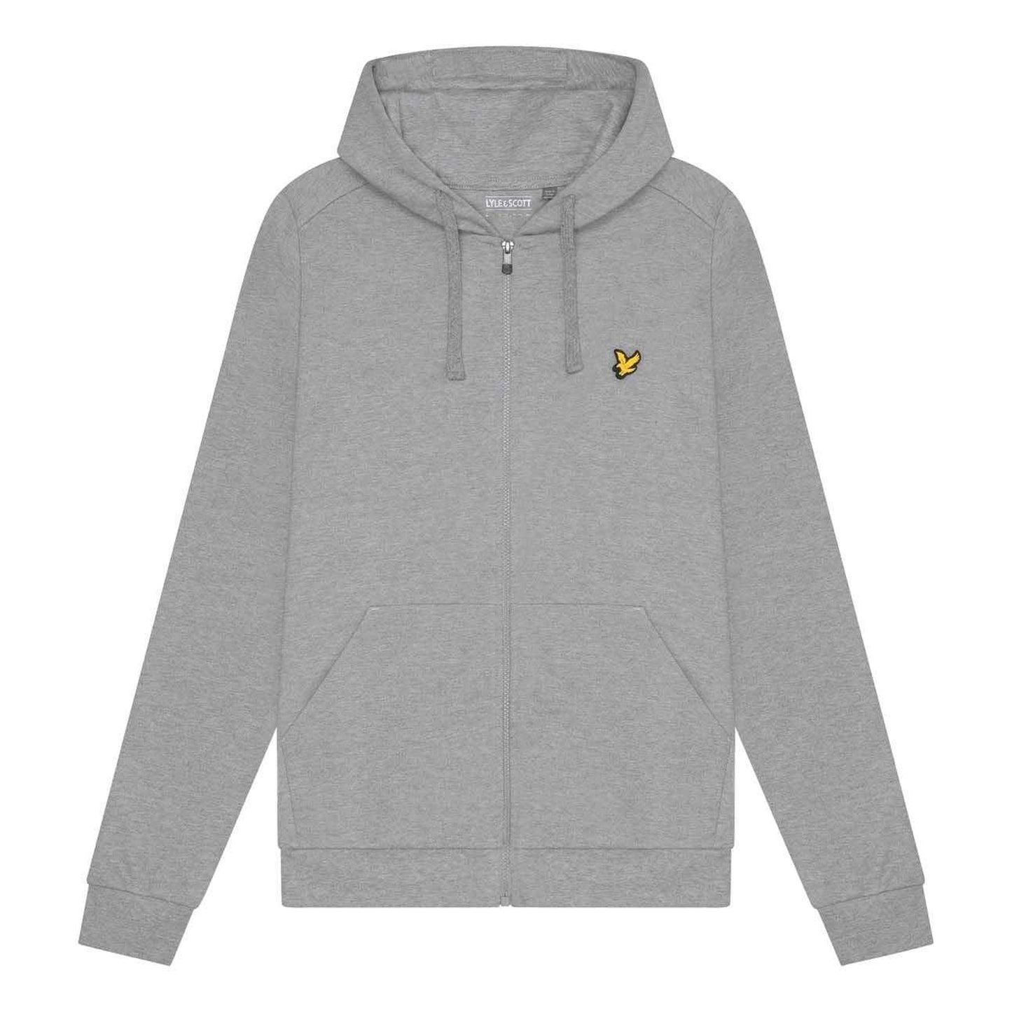 Grey - Front - Lyle & Scott Mens Sports Full Zip Hoodie