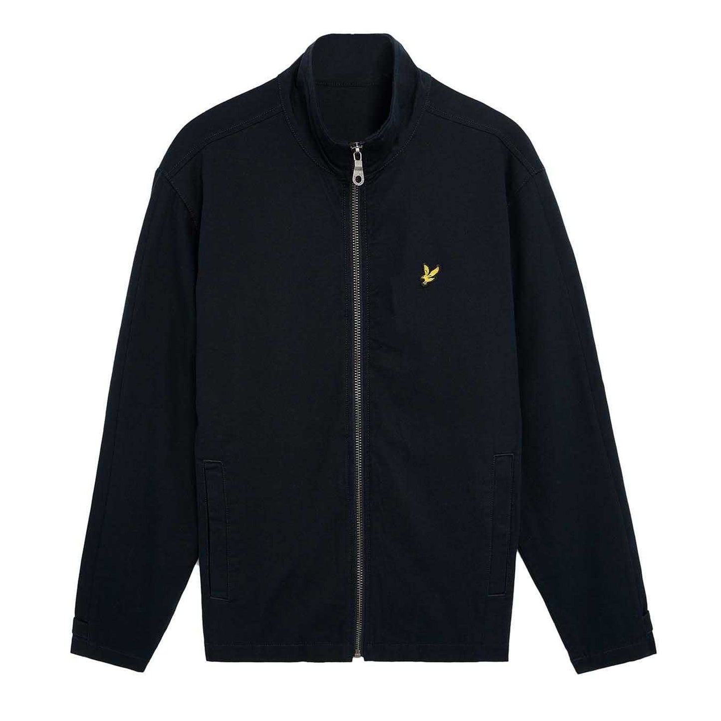 Dark Navy - Front - Lyle & Scott Mens Twill High-Neck Jacket