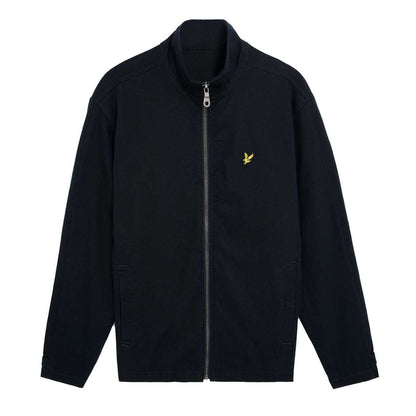 Dark Navy - Front - Lyle & Scott Mens Twill High-Neck Jacket