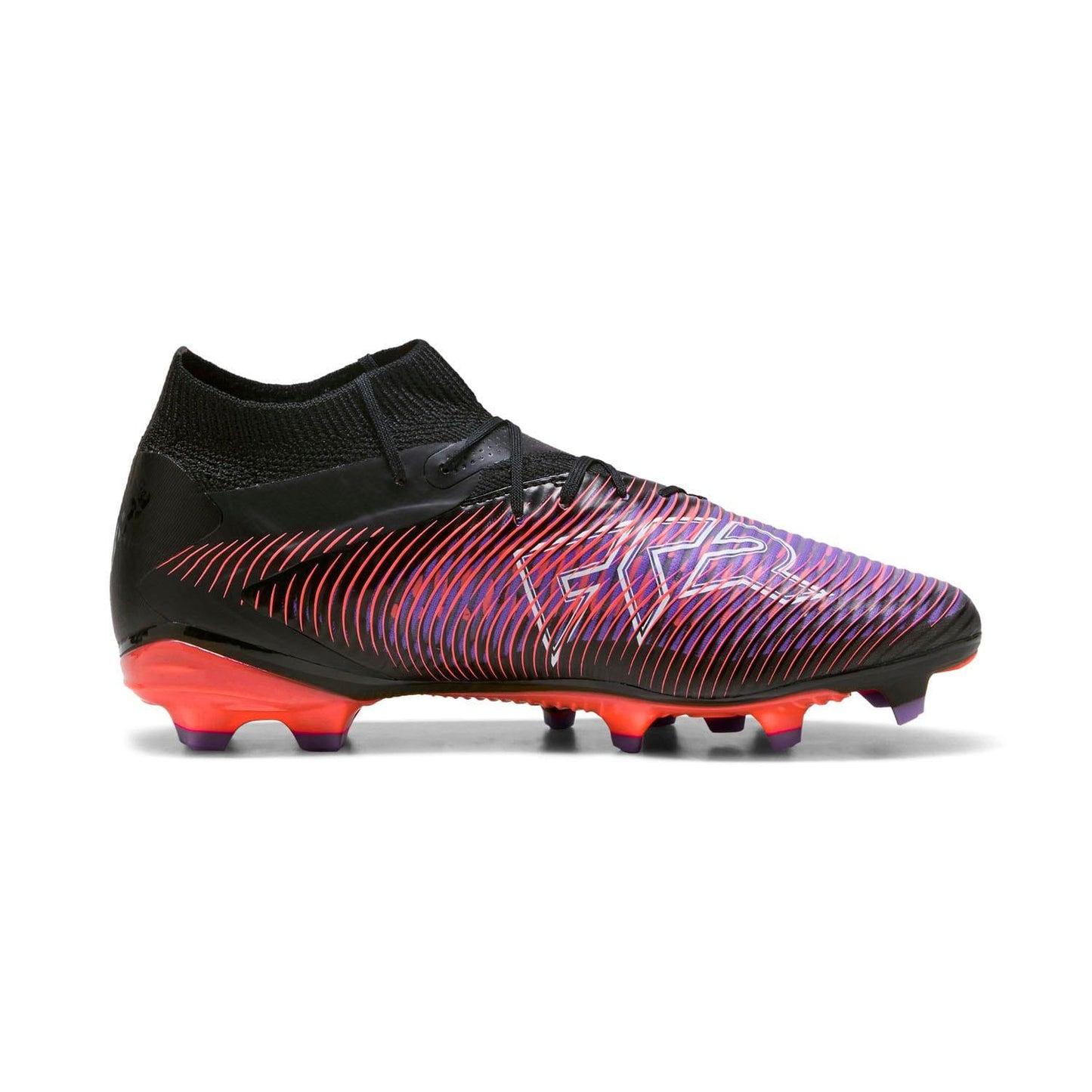 Black-Red - Front - Puma Mens Future 8 Pro Firm Ground Football Boots