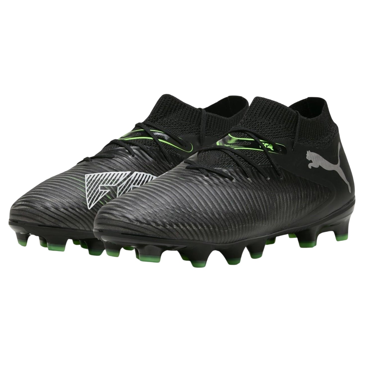 Black - Front - Puma Mens Future 8 Pro Firm Ground Football Boots