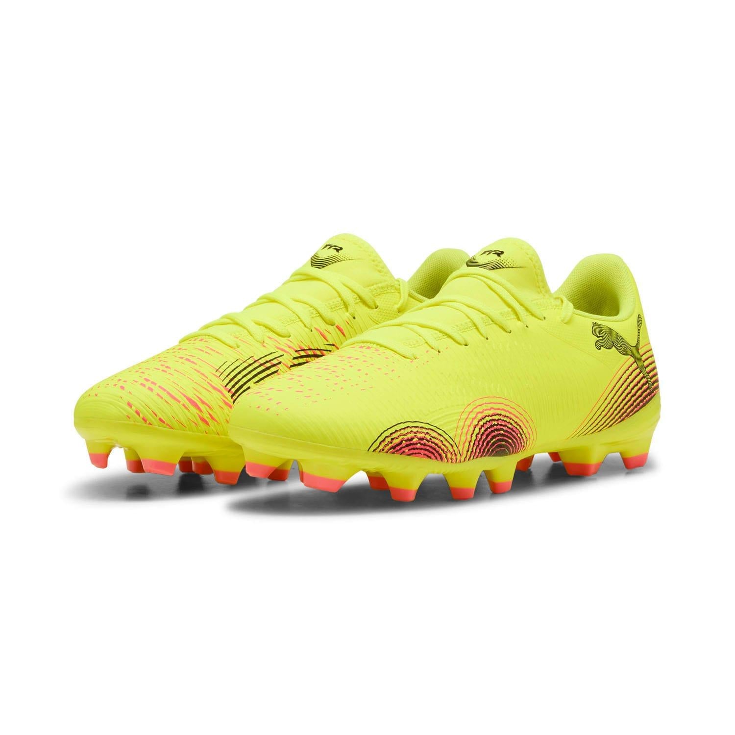 Yellow - Side - Puma Mens Future 8 Play Firm Ground Football Boots