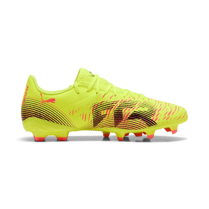 Yellow - Front - Puma Mens Future 8 Play Firm Ground Football Boots