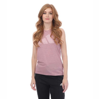 Mauve - Front - Adidas Womens-Ladies Future Icons Winners 3.0 Tank Top