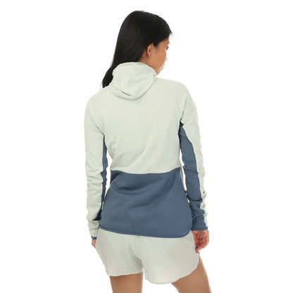 Light Green-Navy Blue - Back - Adidas Womens-Ladies Terrex Zupahike Fleece Jacket