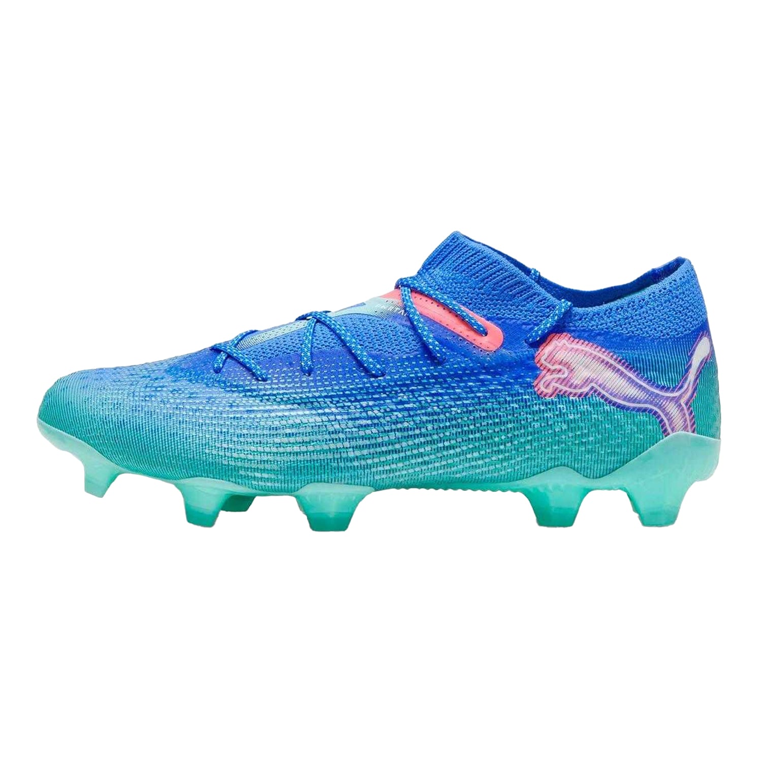 Blue - Side - Puma Mens Future 7 Ultimate Low Firm Ground Football Boots