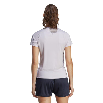 Lilac - Back - Adidas Womens-Ladies Parley Running T-Shirt