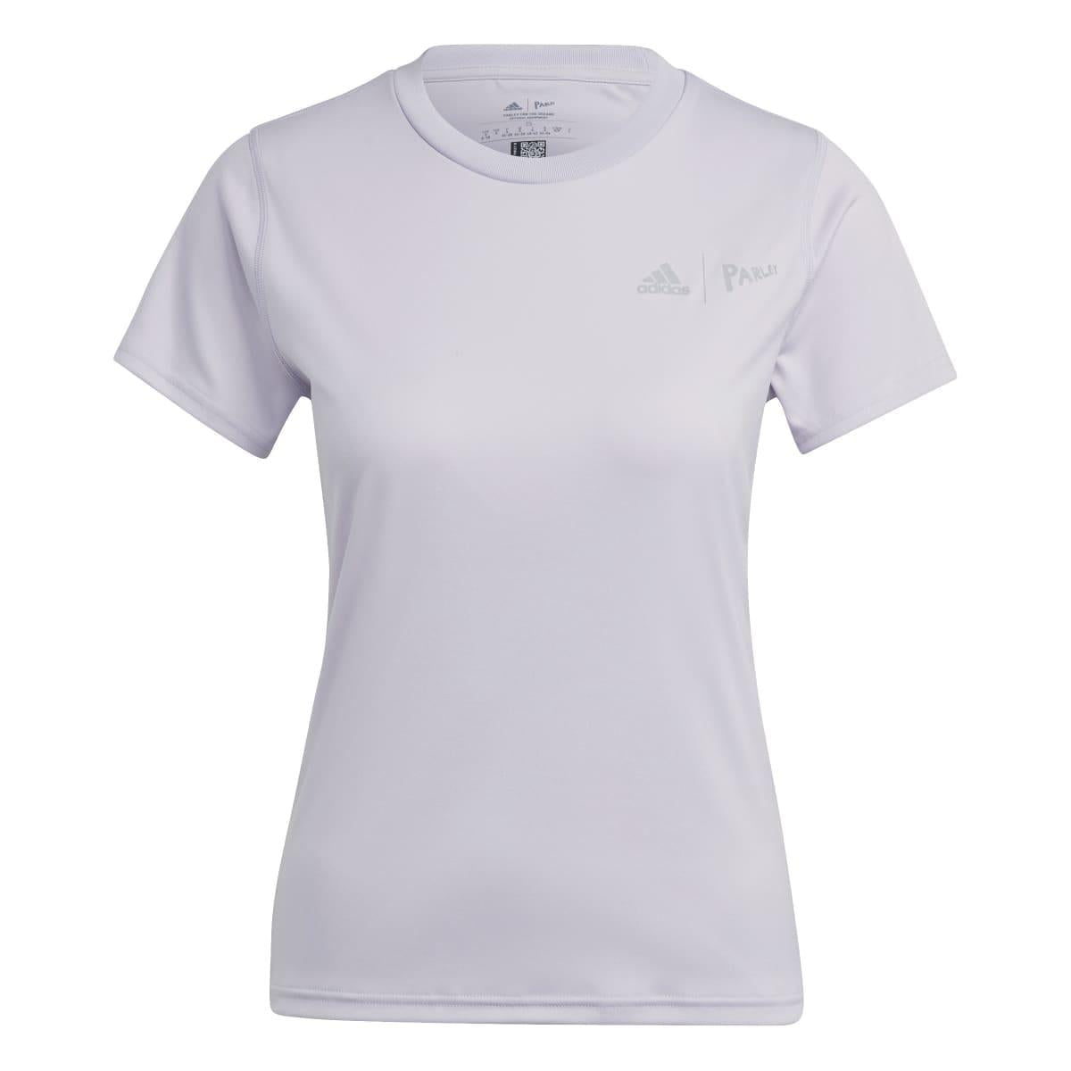 Lilac - Front - Adidas Womens-Ladies Parley Running T-Shirt