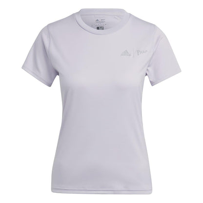 Lilac - Front - Adidas Womens-Ladies Parley Running T-Shirt