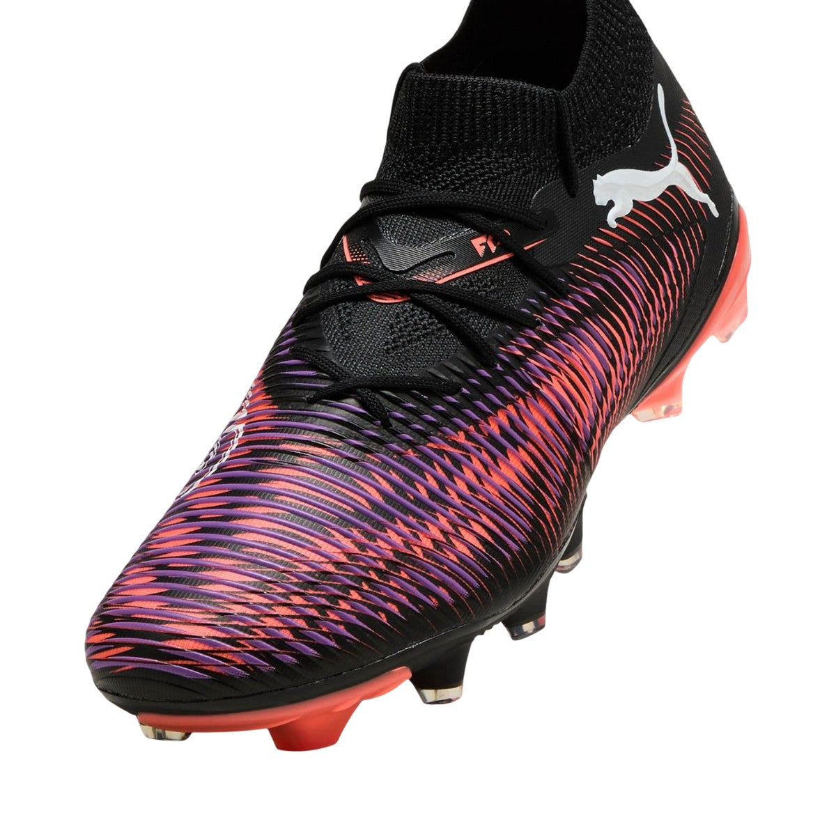 Black - Close up - Puma Womens-Ladies Future 8 Match Artificial Ground Football Boots