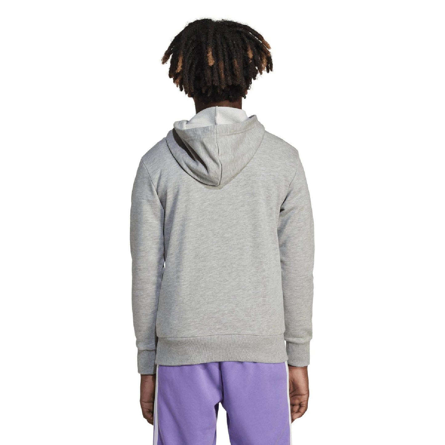 Grey - Back - Adidas Childrens-Kids Essentials Hoodie