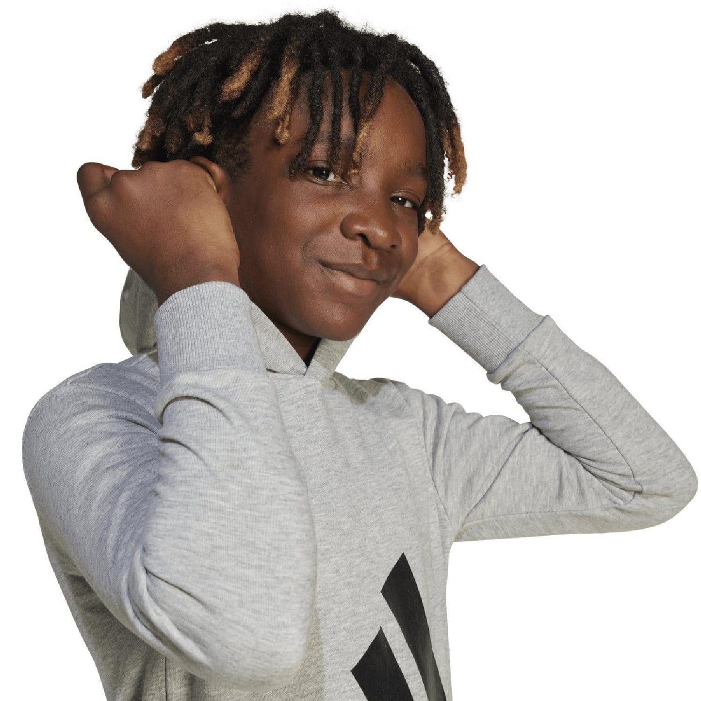 Grey - Lifestyle - Adidas Childrens-Kids Essentials Hoodie