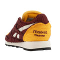 Burgundy - Back - Reebok Mens Classic Pump Faux Leather Trainers