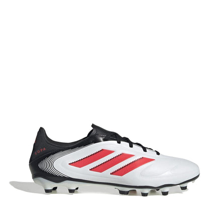 White-Red-Black - Front - Adidas Mens Copa Pure 3 League Firm Ground Football Boots