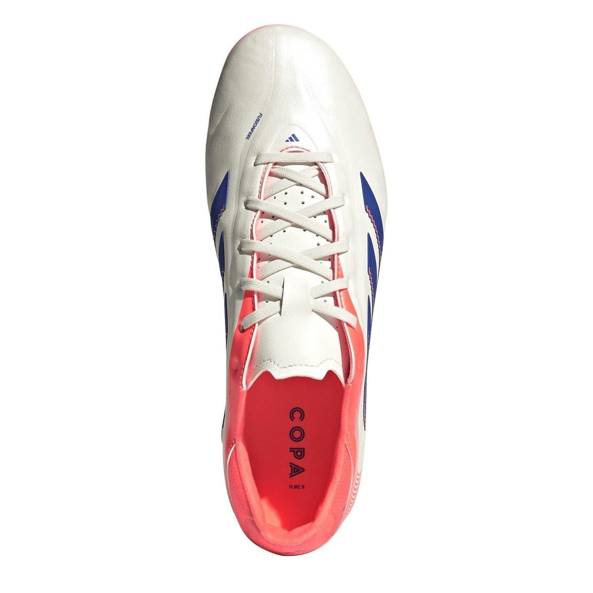 White-Coral Red - Pack Shot - Adidas Mens Copa Pure 3 League Firm Ground Football Boots
