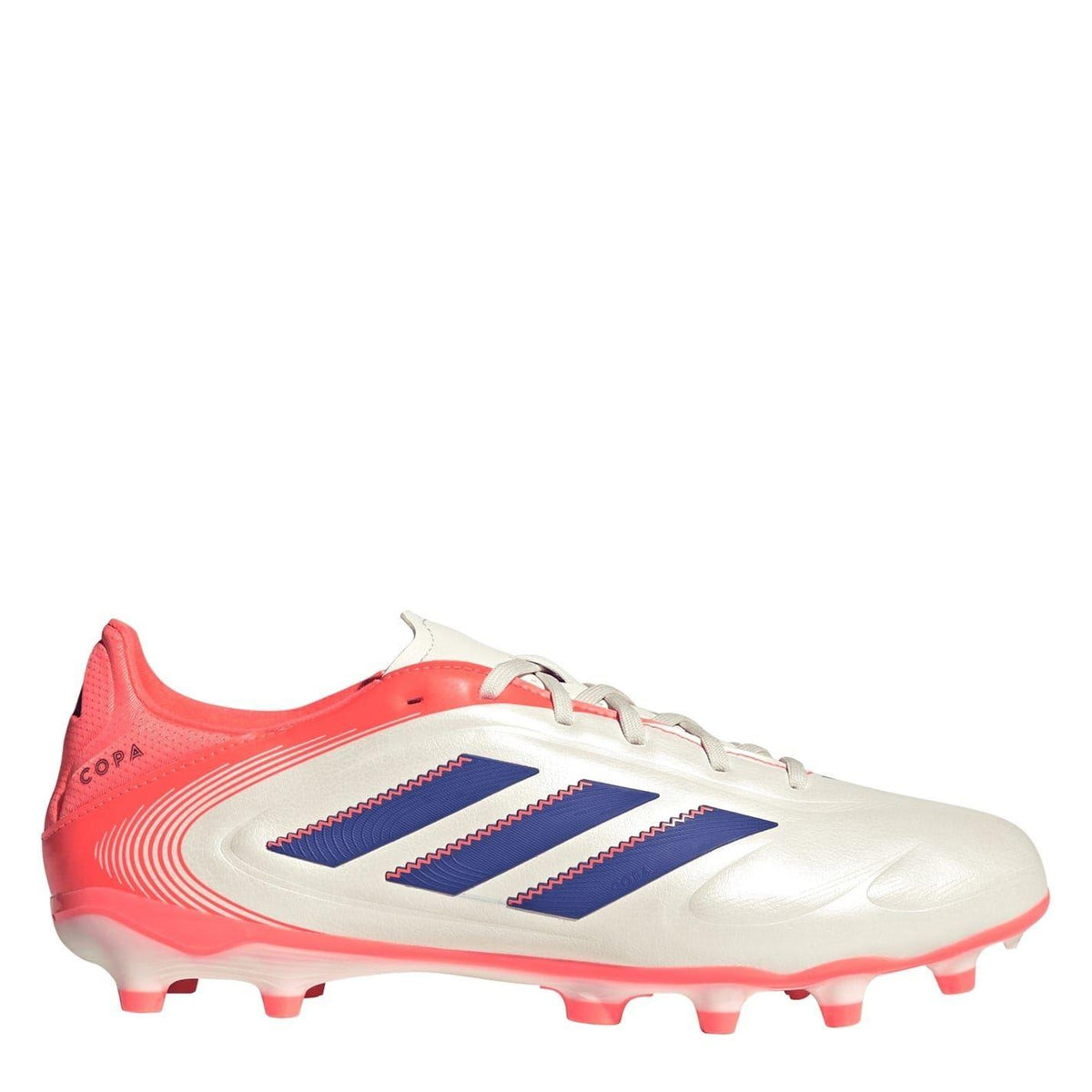 White-Coral Red - Front - Adidas Mens Copa Pure 3 League Firm Ground Football Boots