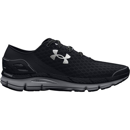 Black - Side - Under Armour Womens-Ladies Gemini Running Shoes