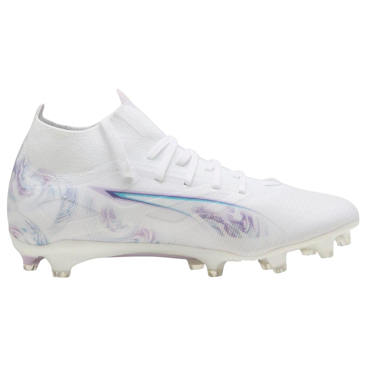 White - Back - Puma Womens-Ladies Ultra 5 Match+ Brilliance Firm Ground Football Boots