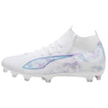 White - Side - Puma Womens-Ladies Ultra 5 Match+ Brilliance Firm Ground Football Boots