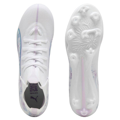 White - Lifestyle - Puma Womens-Ladies Ultra 5 Match+ Brilliance Firm Ground Football Boots