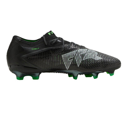Black-Green - Side - Puma Unisex Adult Future 8 Ultimate Low Firm Ground Football Boots
