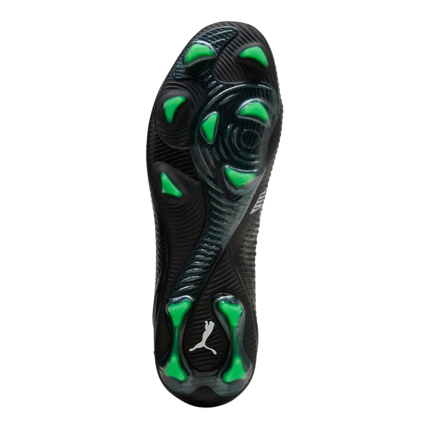 Black-Green - Close up - Puma Unisex Adult Future 8 Ultimate Low Firm Ground Football Boots