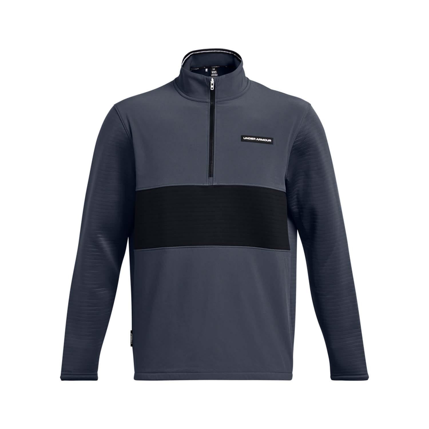 Grey - Front - Under Armour Mens Storm Daytona Half Zip Sweatshirt
