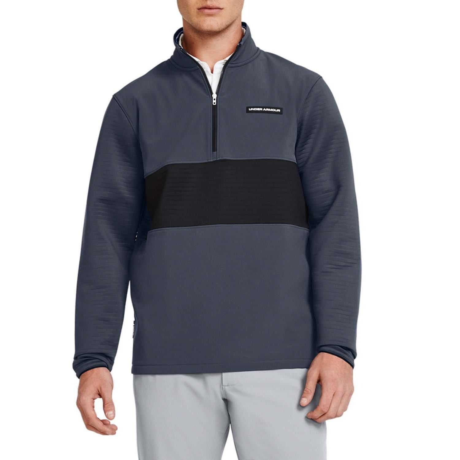 Grey - Lifestyle - Under Armour Mens Storm Daytona Half Zip Sweatshirt