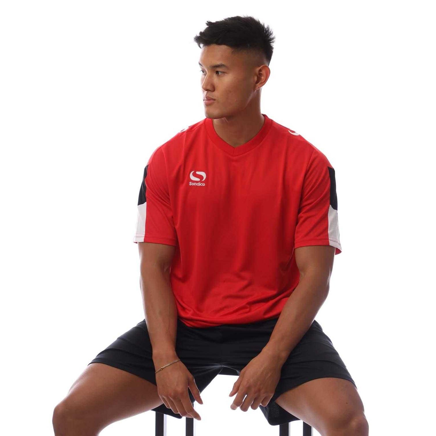 Red - Lifestyle - Sondico Mens Venata Training Jersey