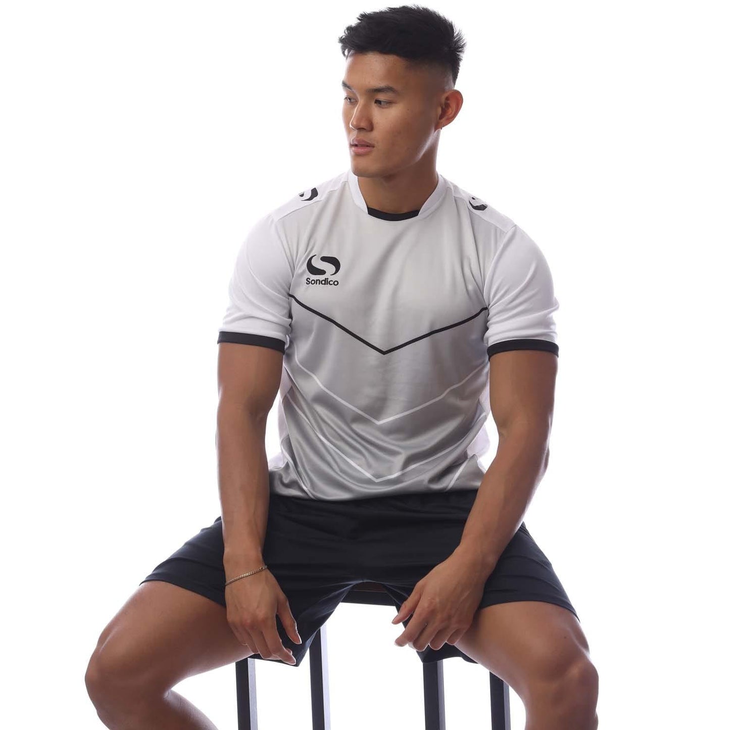 White - Lifestyle - Sondico Mens Precision Match Jersey