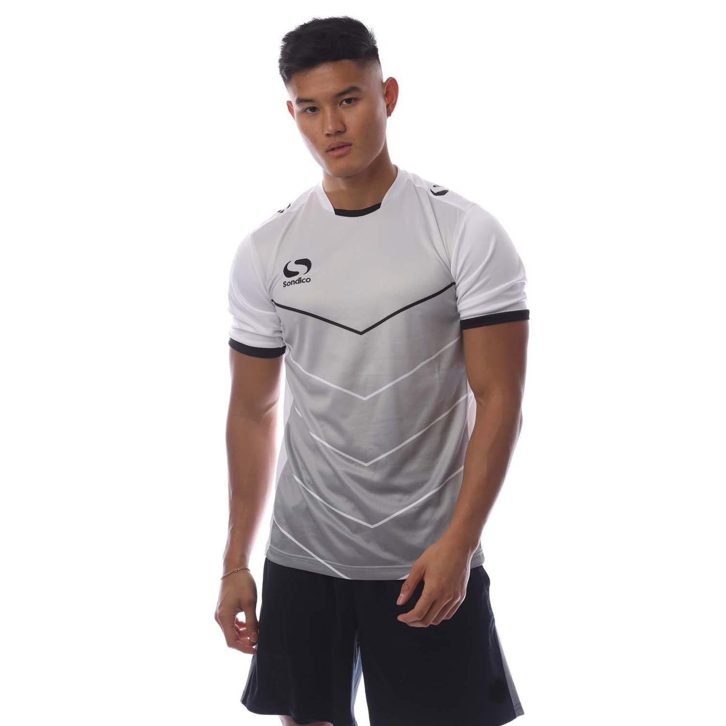 White - Front - Sondico Mens Precision Match Jersey