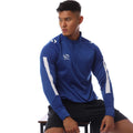 Blue - Lifestyle - Sondico Mens Evolution Quarter Zip Sweatshirt