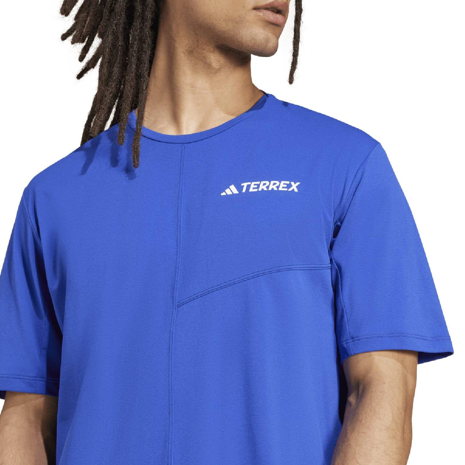 Blue - Side - Adidas Mens Terrex T-Shirt