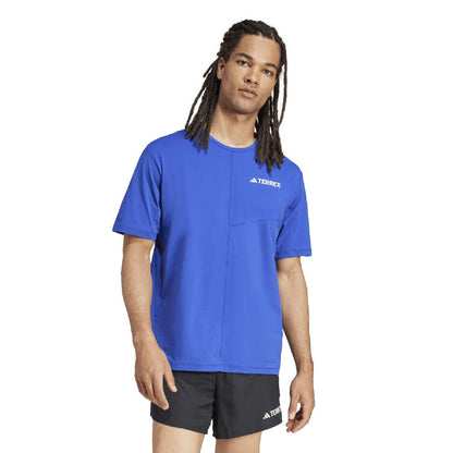 Blue - Pack Shot - Adidas Mens Terrex T-Shirt