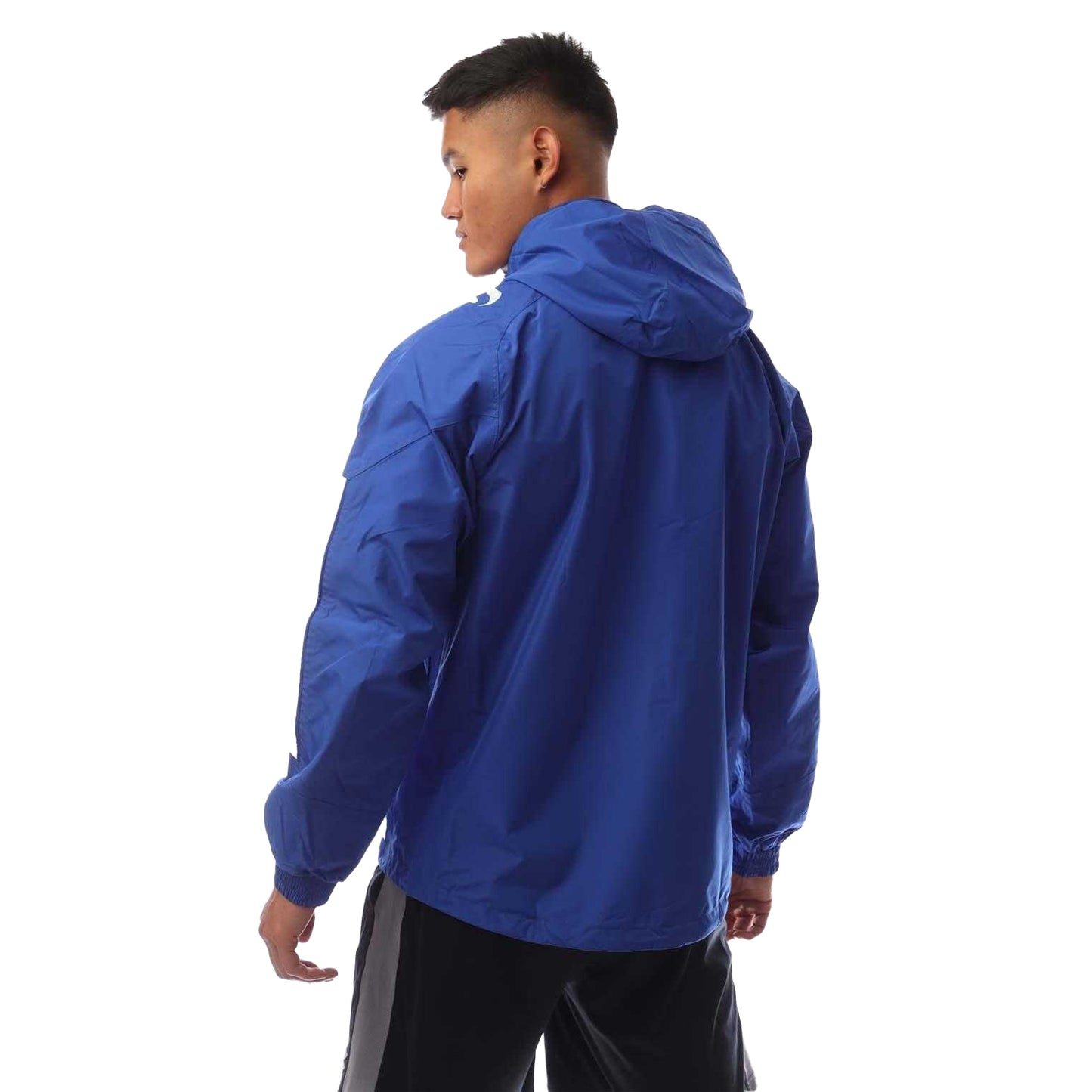Blue - Back - Sondico Mens Evolution Waterproof Jacket