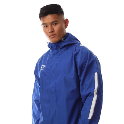 Blue - Side - Sondico Mens Evolution Waterproof Jacket