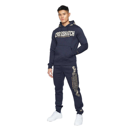 Blue - Lifestyle - Crosshatch Unisex Adult Doddington Hoodie