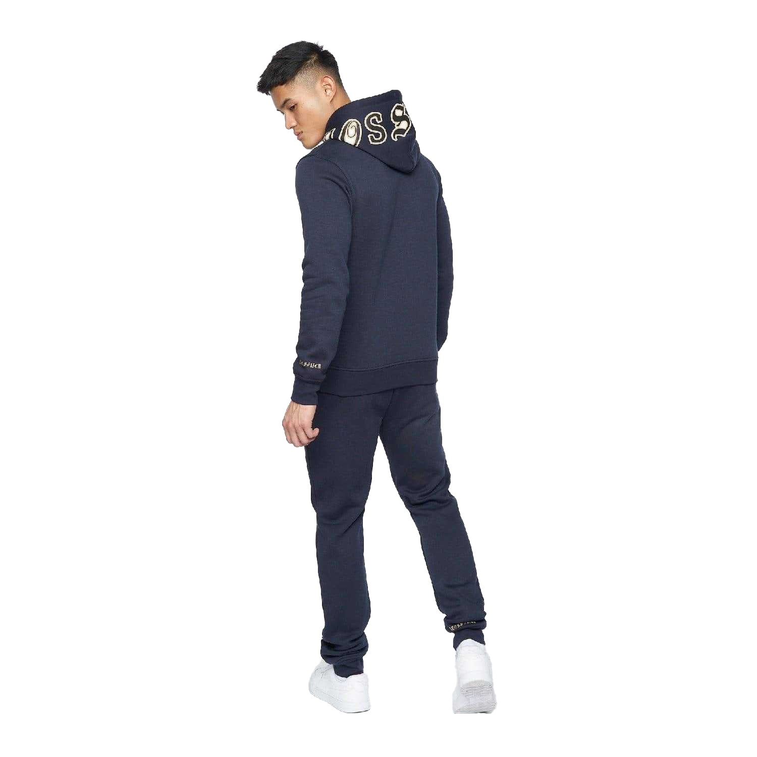 Blue - Pack Shot - Crosshatch Unisex Adult Doddington Hoodie
