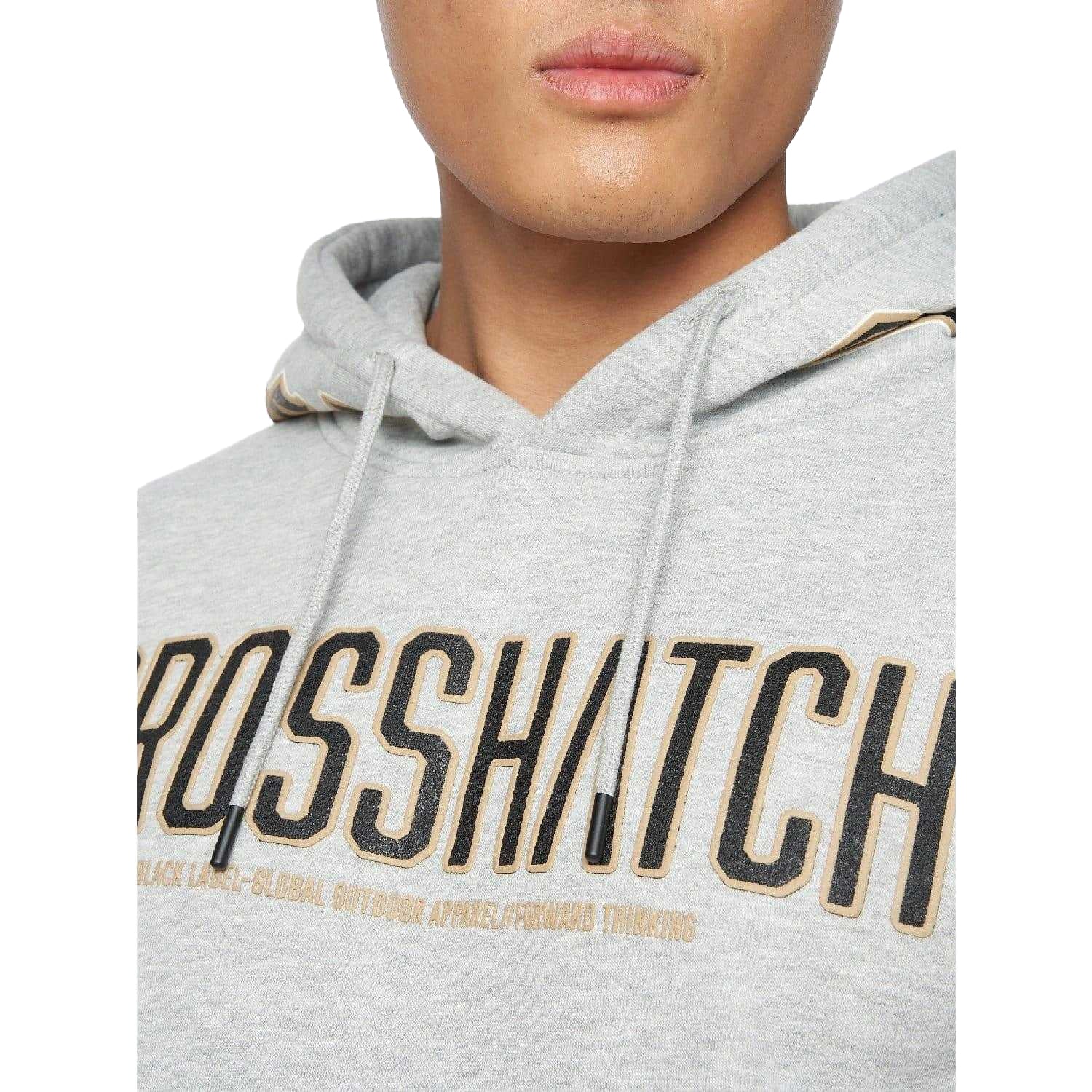 Grey - Back - Crosshatch Unisex Adult Doddington Hoodie