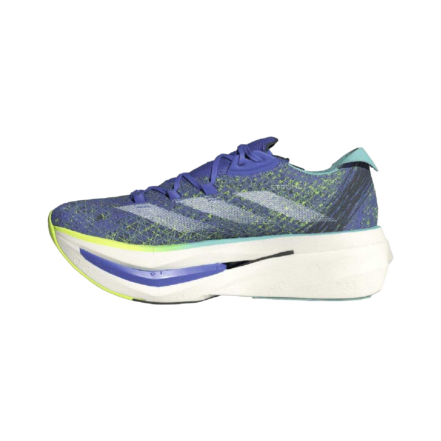 Blue - Side - Adidas Mens Adizero Prime X 2.0 Strung Trainers
