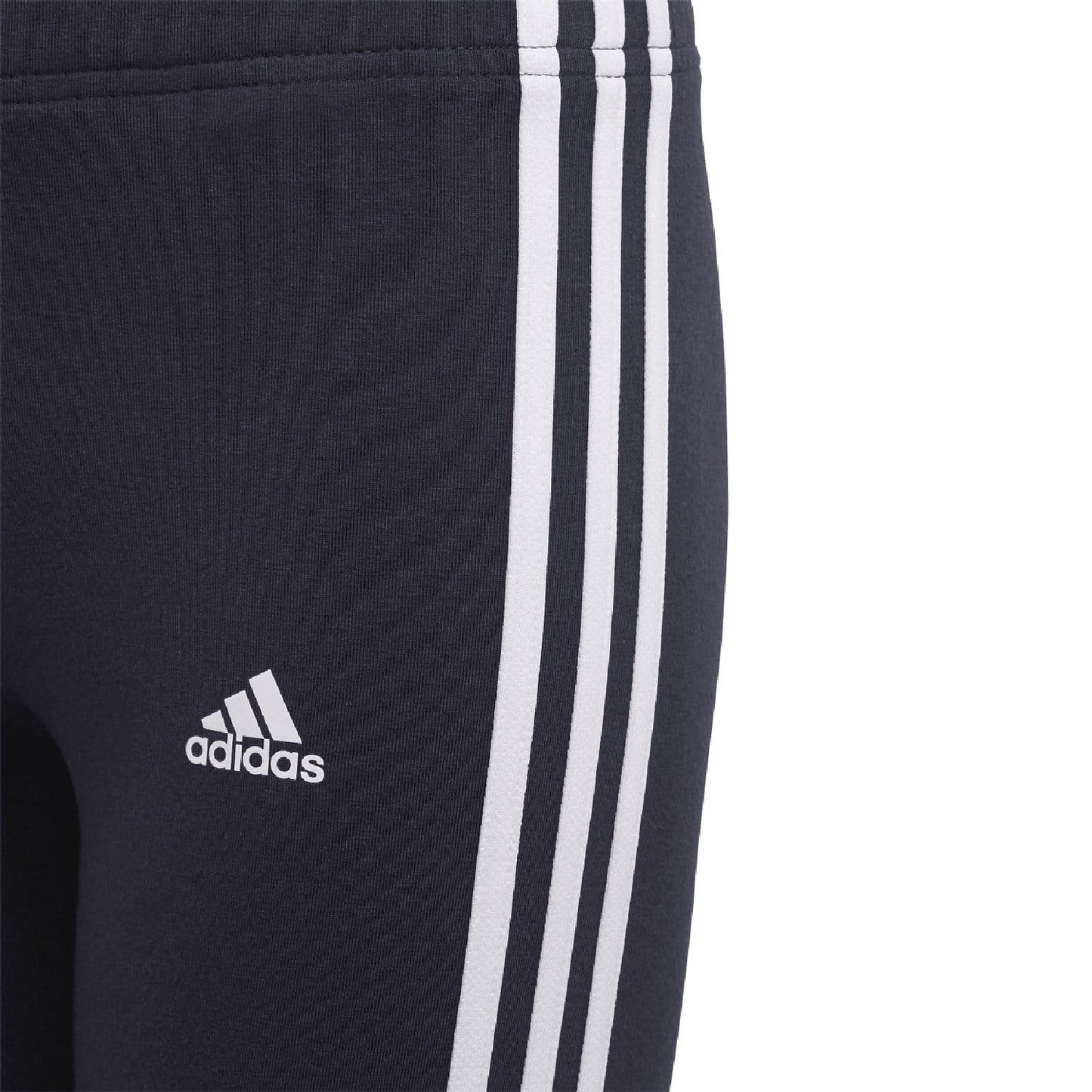 Navy - Lifestyle - Adidas Girls Essentials 3 Stripes Leggings