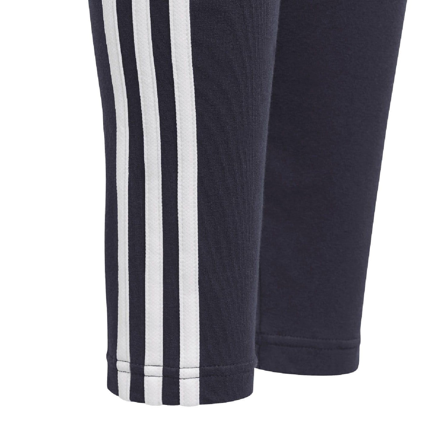 Navy - Pack Shot - Adidas Girls Essentials 3 Stripes Leggings