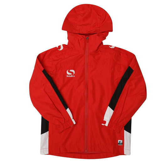 Red - Front - Sondico Boys Venata Waterproof Jacket