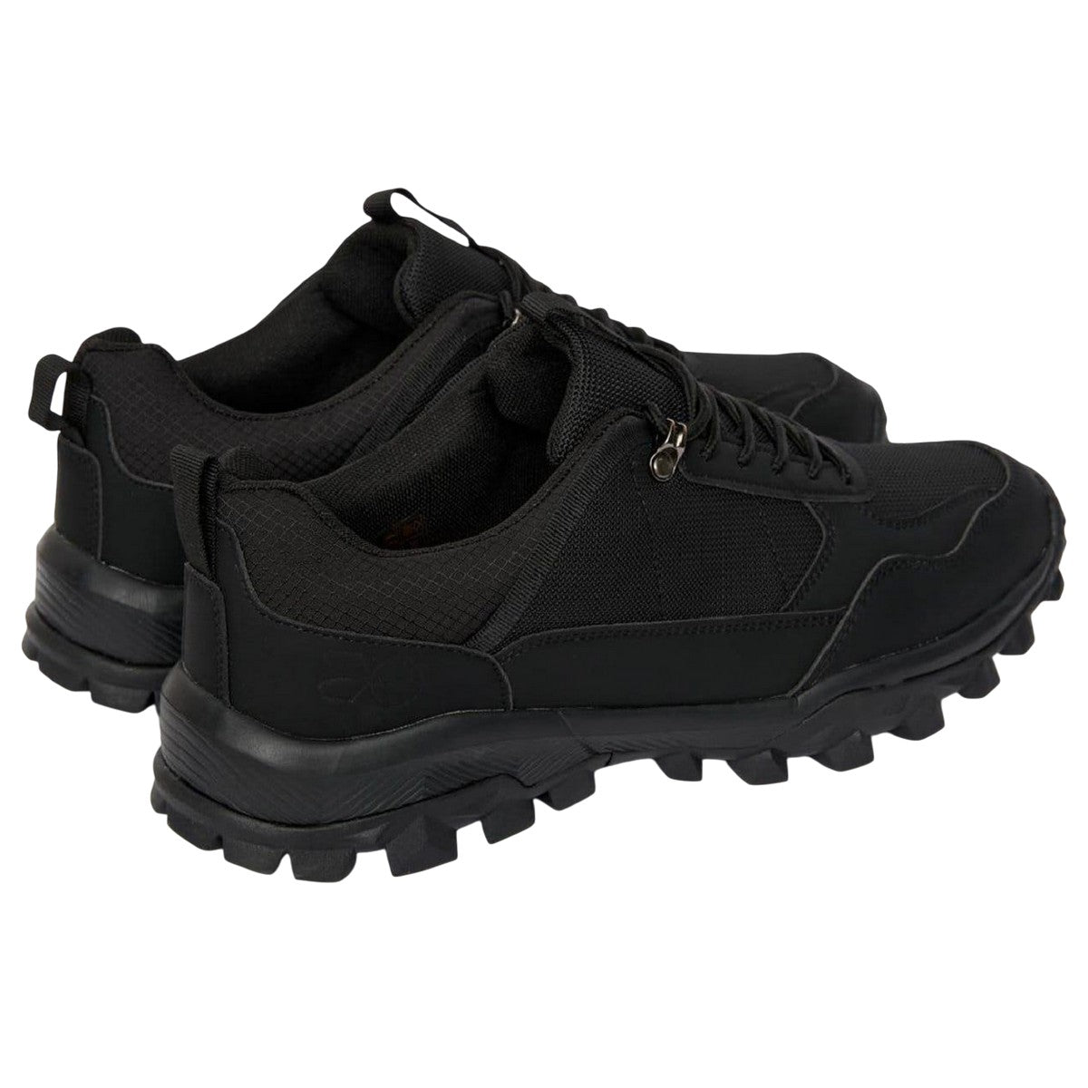 Black - Back - Crosshatch Mens Heymare Low Hiking Shoes