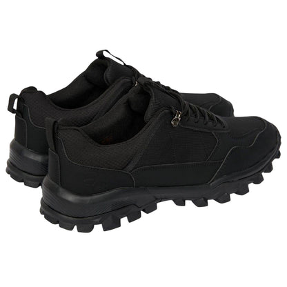 Black - Back - Crosshatch Mens Heymare Low Hiking Shoes