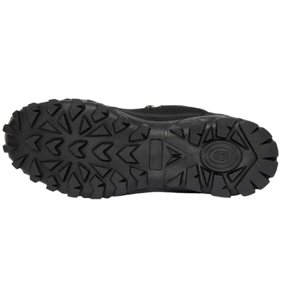 Black - Side - Crosshatch Mens Heymare Low Hiking Shoes