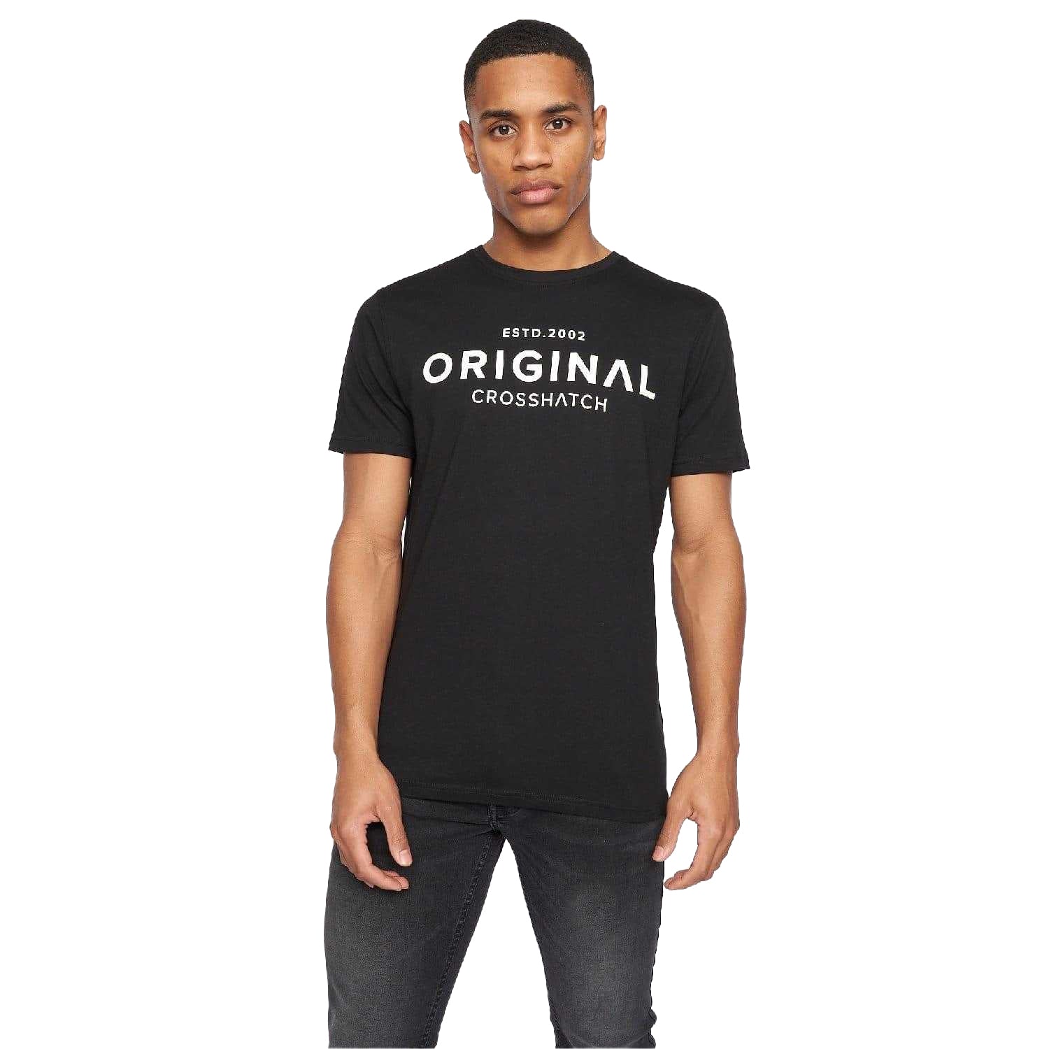 Multicoloured - Side - Crosshatch Mens Wester Printed T-Shirt (Pack of 5)